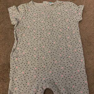 Tex Baby Gray Polka-dot Bodysuit Size 23 Months